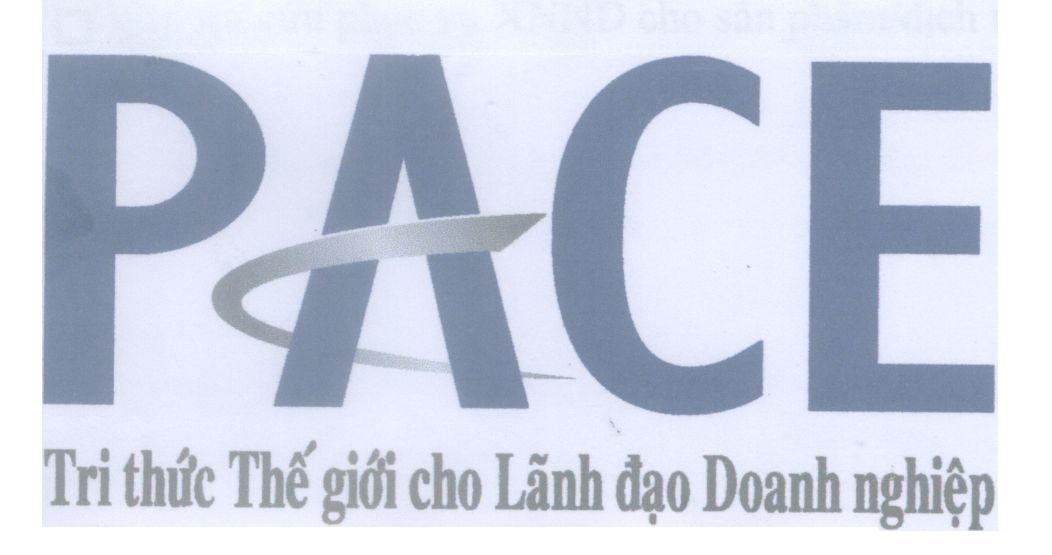Mẫu nhãn hiệu PACE Tri thức Thế giới cho Lãnh đạo Doanh Nghiệp