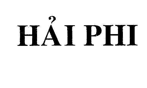 Mẫu nhãn hiệu Hải Phi