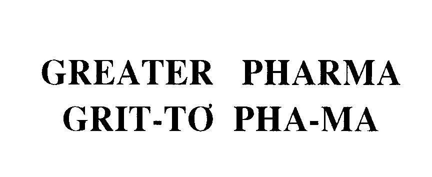 Mẫu nhãn hiệu GREATER PHARMA GRIT-TƠ PHA-MA
