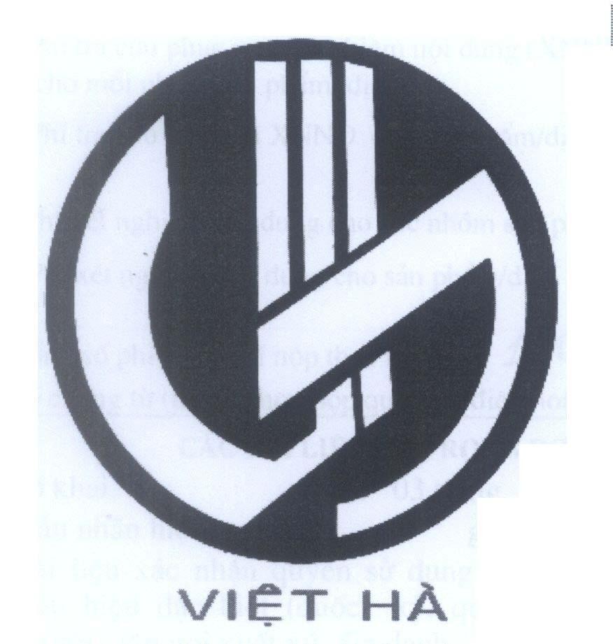 Mẫu nhãn hiệu Việt Hà V H