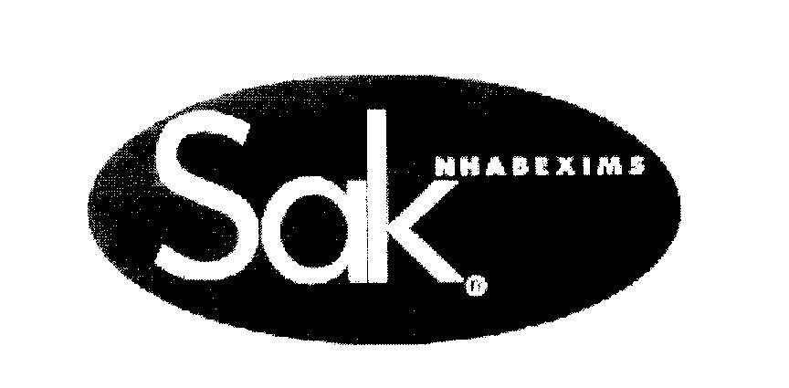 Mẫu nhãn hiệu Sak NHABEXIMS