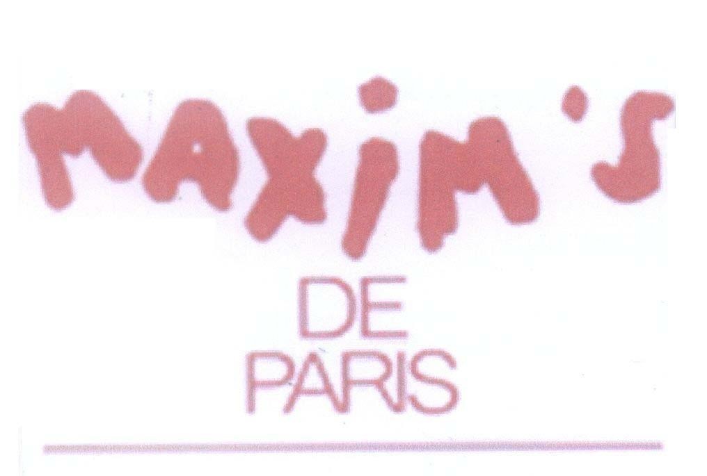Mẫu nhãn hiệu MAXIM'S DE PARIS