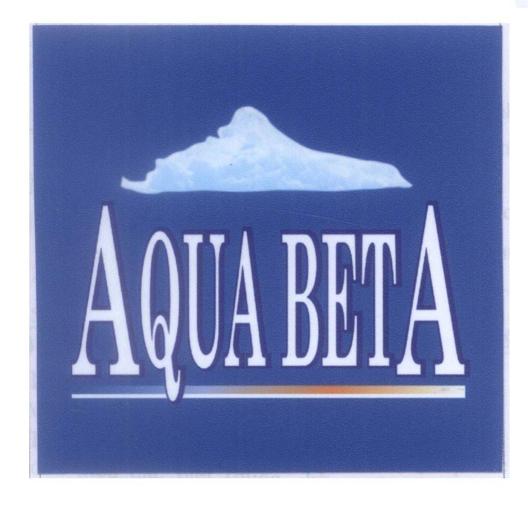 Mẫu nhãn hiệu AQUA BETA