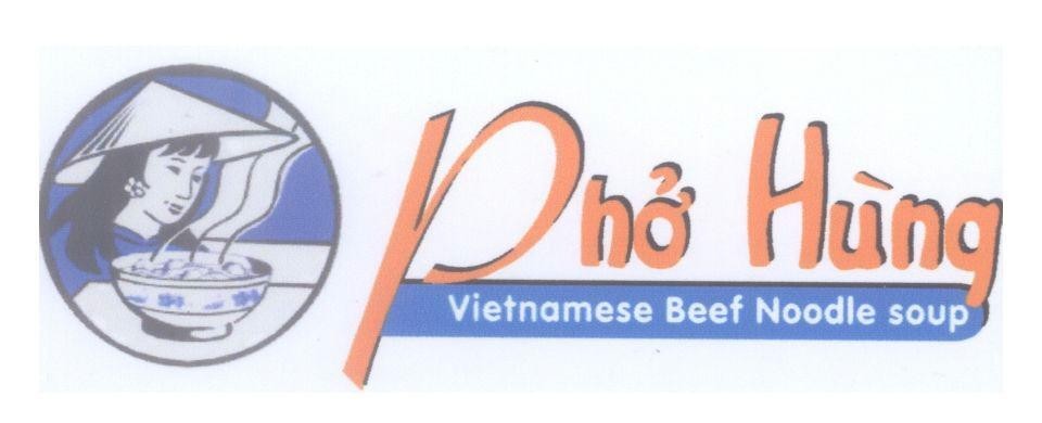 Mẫu nhãn hiệu Phở Hùng Vietnamese Beef Noodle soup