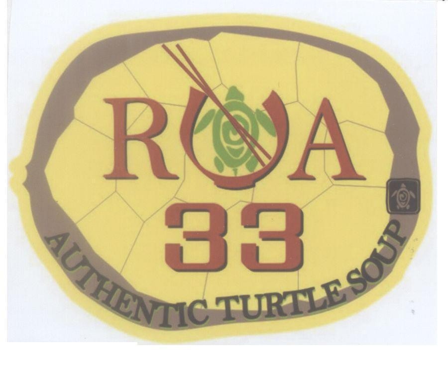 Mẫu nhãn hiệu R ù a 33 AUTHENTIC TURTLE SOUP