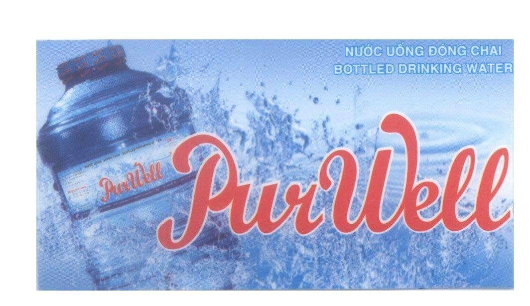 Mẫu nhãn hiệu PurWell Nước Uống Đóng Chai BOTTLED DRINKING WATER