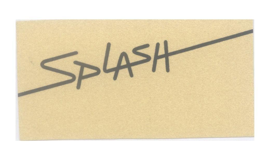 Mẫu nhãn hiệu SPLASH