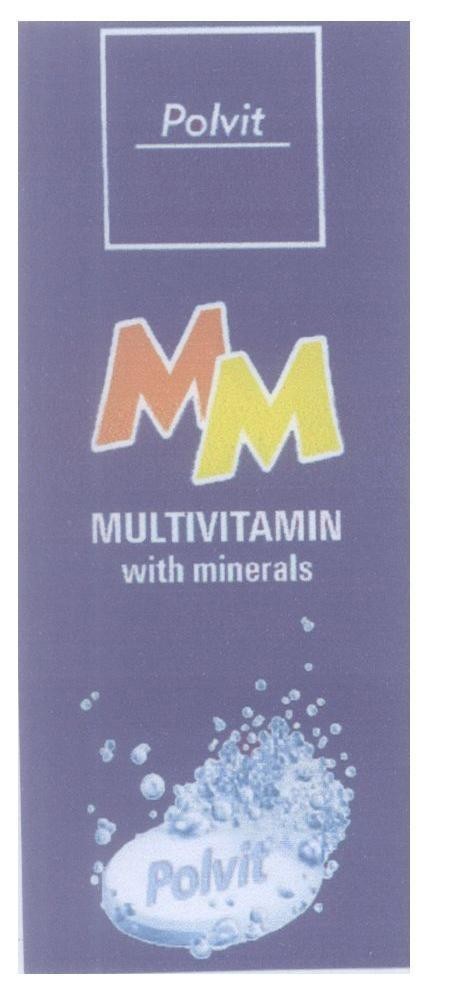 Mẫu nhãn hiệu Polvit Polvit M M MULTIVITAMIN with minerals