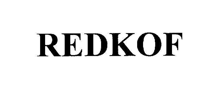 Mẫu nhãn hiệu REDKOF