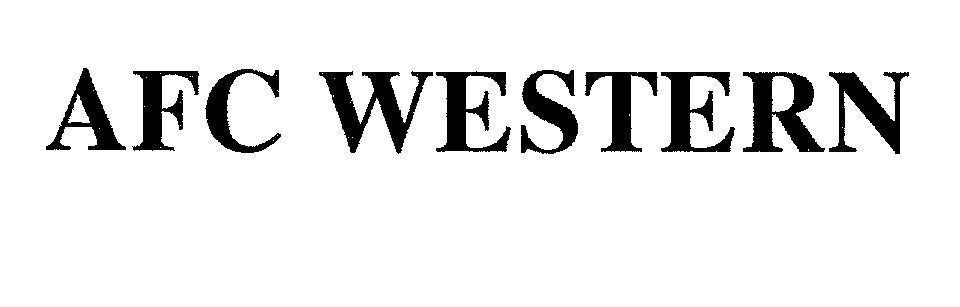 Mẫu nhãn hiệu AFC WESTERN
