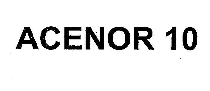 Mẫu nhãn hiệu ACENOR 10