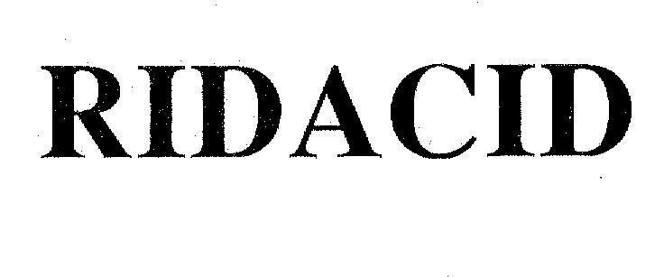 Mẫu nhãn hiệu RIDACID