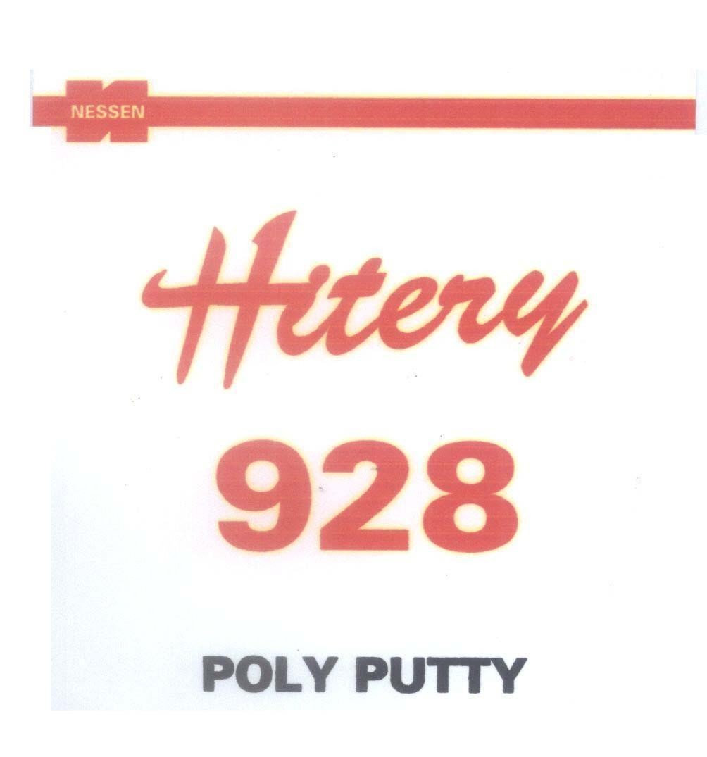 Mẫu nhãn hiệu Hitery 928 POLY PUTTY NESSEN