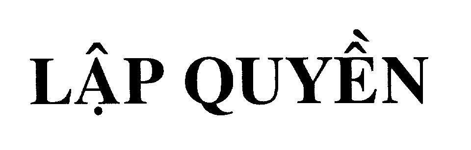 Mẫu nhãn hiệu Lập Quyền