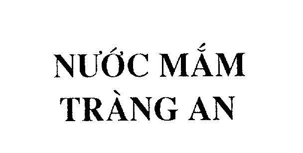 Mẫu nhãn hiệu Nước Mắm Tràng An
