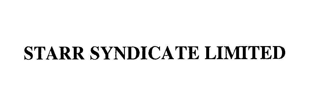 Mẫu nhãn hiệu STARR SYNDICATE LIMITED