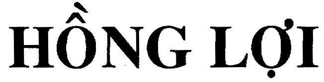 Mẫu nhãn hiệu Hồng Lợi