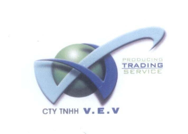 Mẫu nhãn hiệu V V PRODUCING TRADING SERVICE CTY TNHH V.E.V