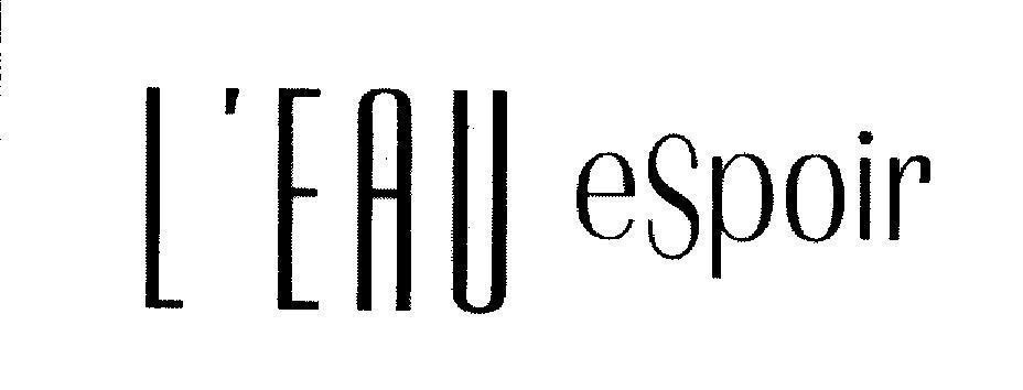Mẫu nhãn hiệu L'EAU eSpoir
