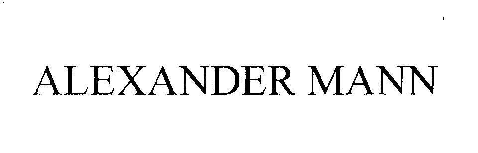 Mẫu nhãn hiệu ALEXANDER MANN