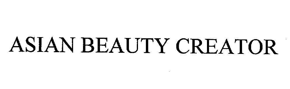 Mẫu nhãn hiệu ASIAN BEAUTY CREATOR