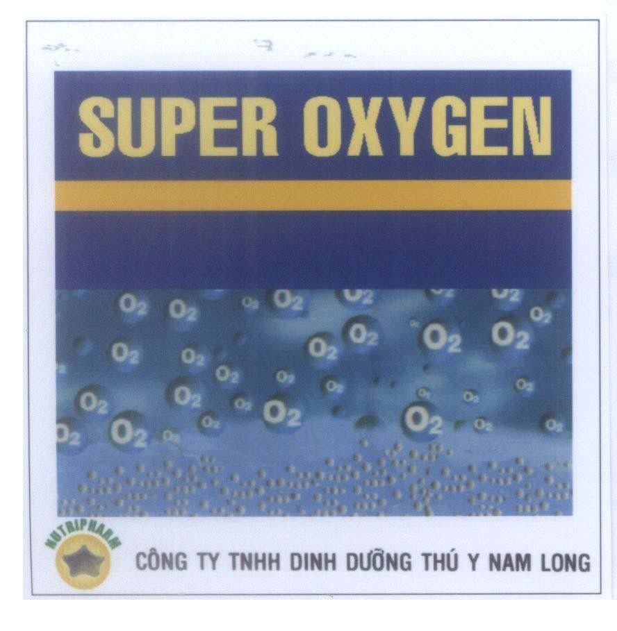 Mẫu nhãn hiệu SUPER OXYGEN O2 NUTRIPHARM Công Ty TNHH Dinh Dưỡng Thú Y Nam Long