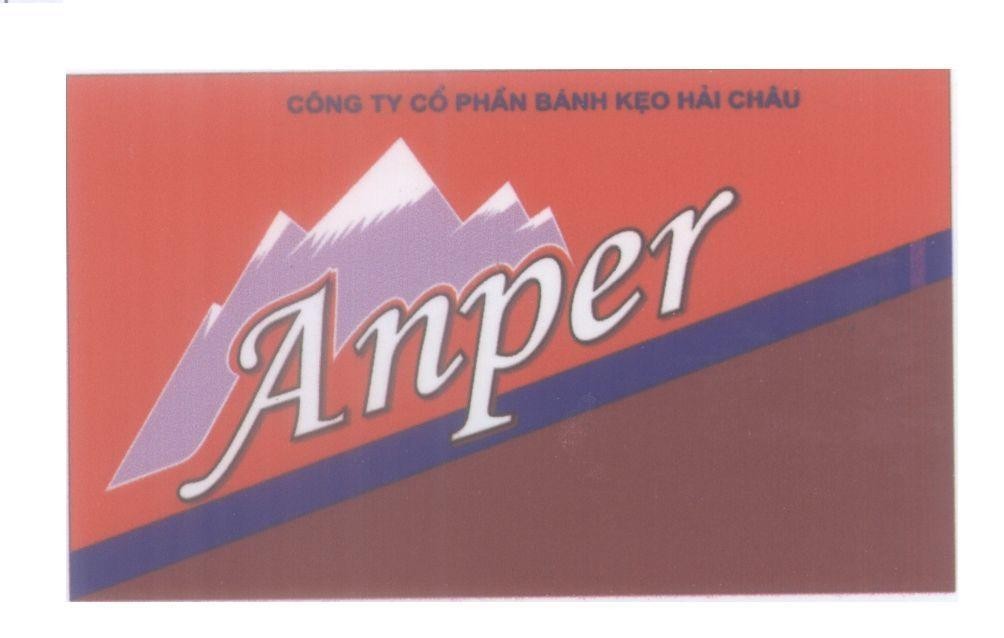Mẫu nhãn hiệu Công ty cổ phần bánh kẹo Hải Châu Anper