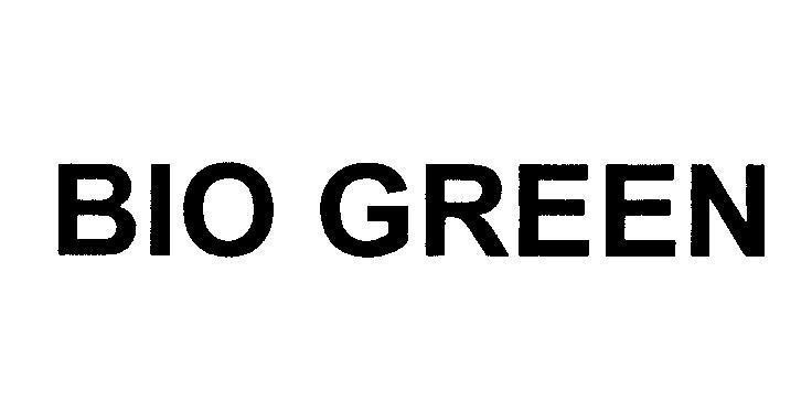 Mẫu nhãn hiệu BIO GREEN