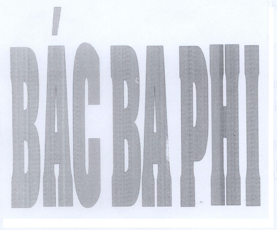 Mẫu nhãn hiệu Bác Ba Phi