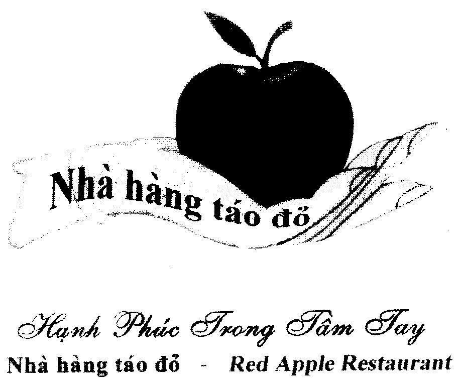 Mẫu nhãn hiệu Nhà hàng táo đỏ Hạnh Phúc Trong Tầm Tay Red Apple Restaurant