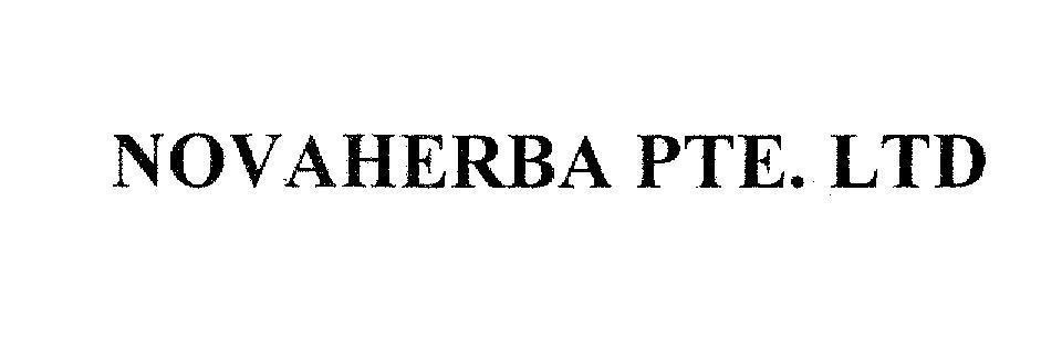 Mẫu nhãn hiệu NOVAHERBA PTE . LTD