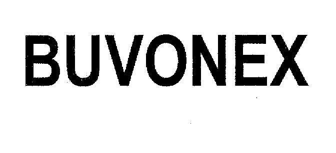 Mẫu nhãn hiệu BUVONEX