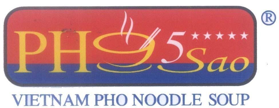 Mẫu nhãn hiệu PH 5 Sao VIETNAM PHO NOODLE SOUP