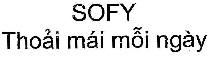 Mẫu nhãn hiệu SOFY Thoải mái mỗi ngày