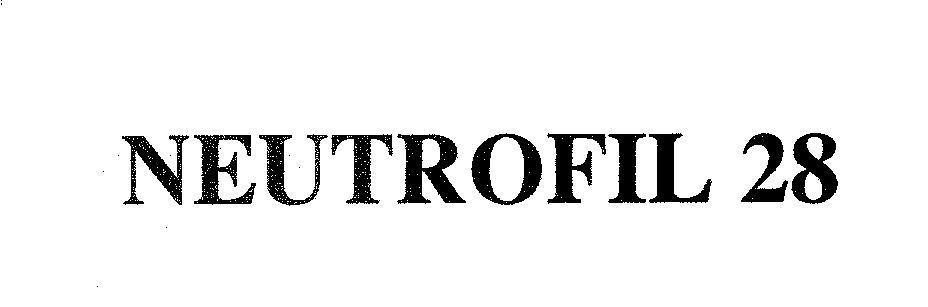 Mẫu nhãn hiệu NEUTROFIL 28