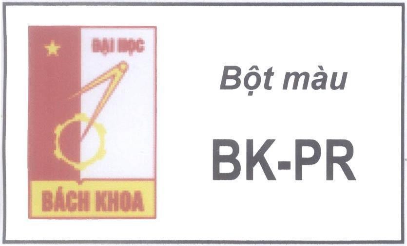 Mẫu nhãn hiệu Bột màu BK-PR Đại học Bách khoa