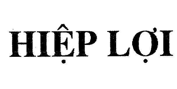 Mẫu nhãn hiệu Hiệp Lợi