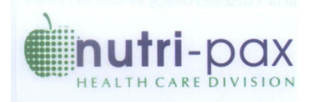 Mẫu nhãn hiệu nutri - pax HEALTH CARE DIVISION