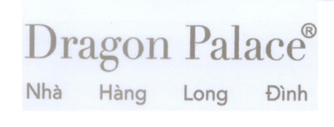 Mẫu nhãn hiệu Dragon Palace Nhà Hàng Long Đình