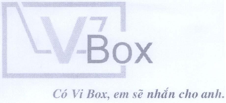 Mẫu nhãn hiệu VBOX Có Vi Box, em sẽ nhắn cho anh.