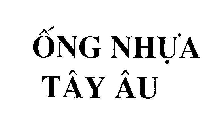 Mẫu nhãn hiệu ống nhựa Tây Âu