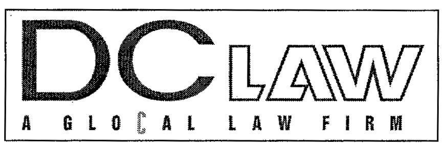 Mẫu nhãn hiệu DC LAW A GLOCAL LAW FIRM