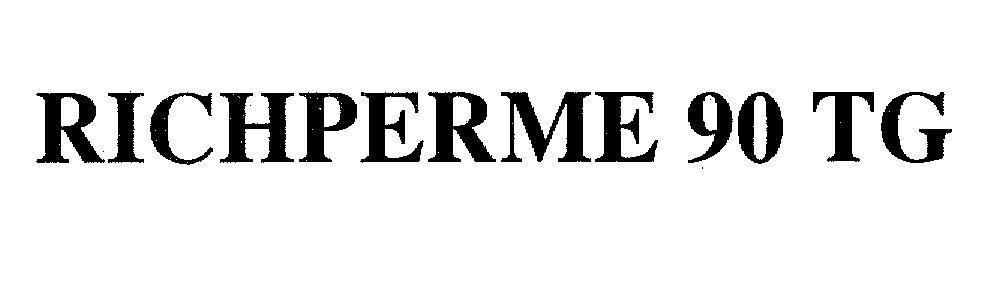 Mẫu nhãn hiệu RICHPERME 90 TG