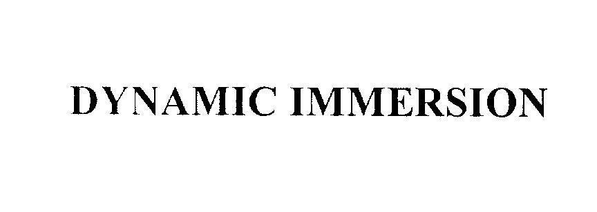 Mẫu nhãn hiệu DYNAMIC IMMERSION