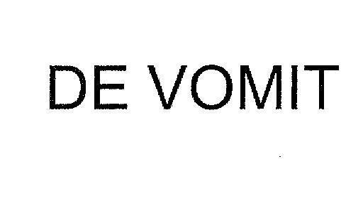 Mẫu nhãn hiệu DE VOMIT
