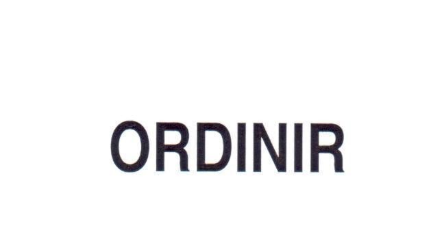 Mẫu nhãn hiệu ORDINIR