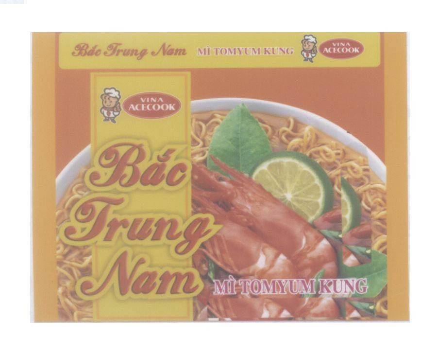 Mẫu nhãn hiệu Bắc Trung Nam Mì TOMYUM KUNG VINA ACECOOK