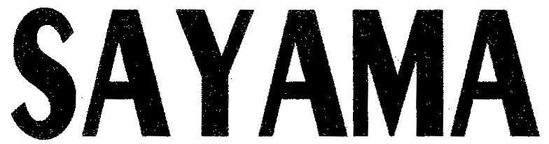 Mẫu nhãn hiệu SAYAMA