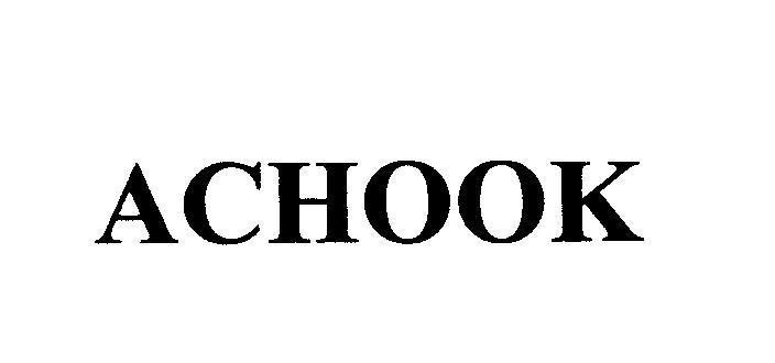 Mẫu nhãn hiệu ACHOOK