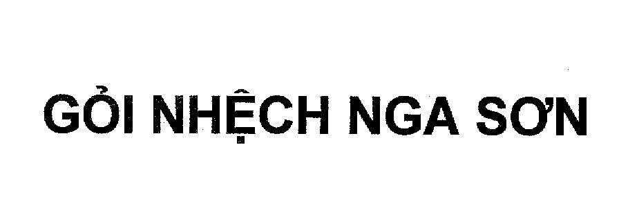 Mẫu nhãn hiệu Gỏi Nhệch Nga Sơn